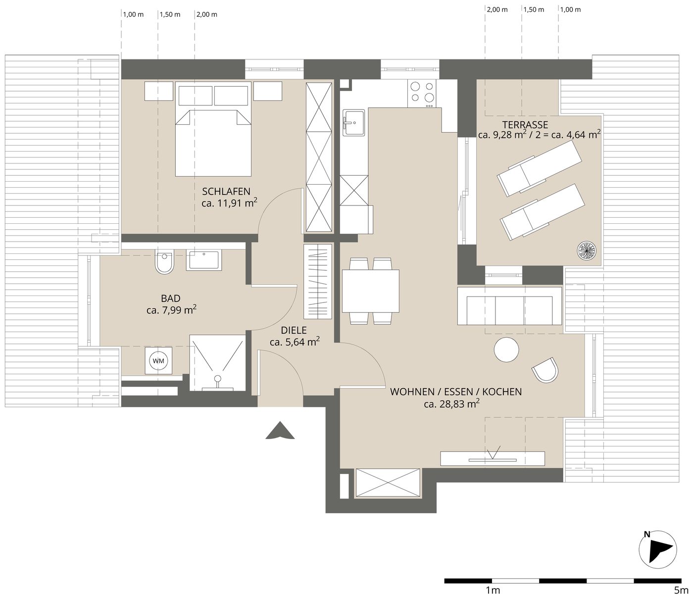 Grundriss Wohnung 5