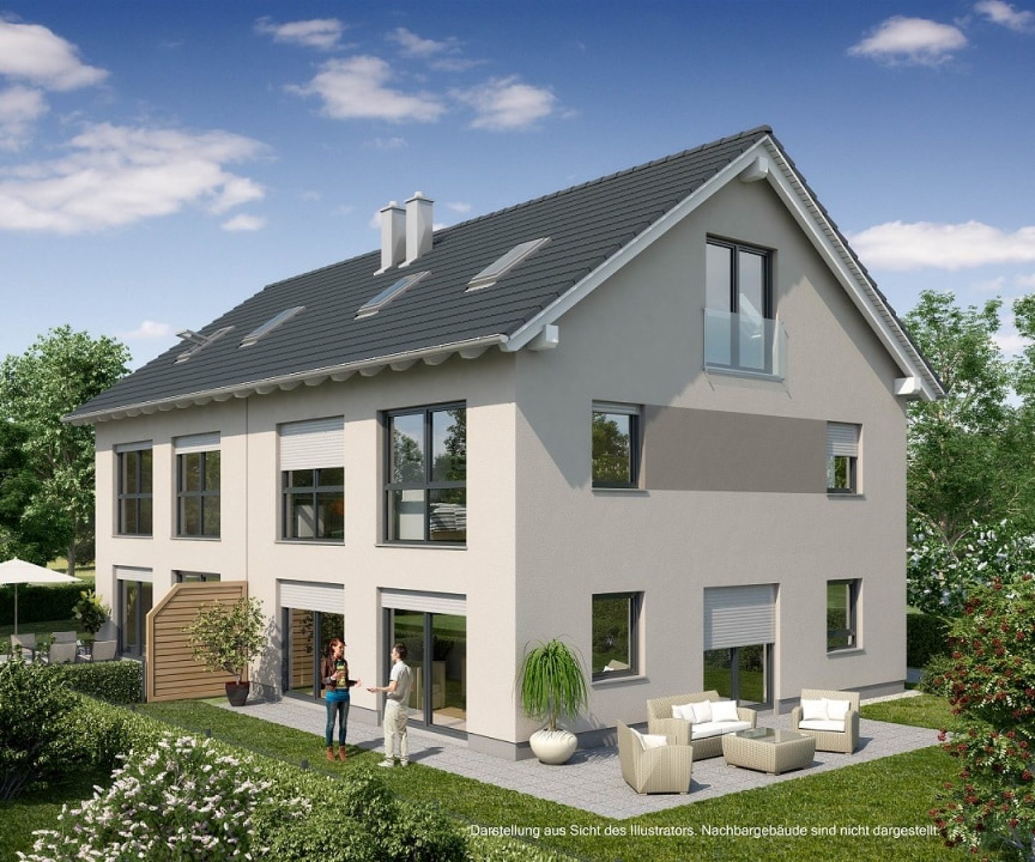 4 Doppelhaushälften in Edling bei Wasserburg am Inn